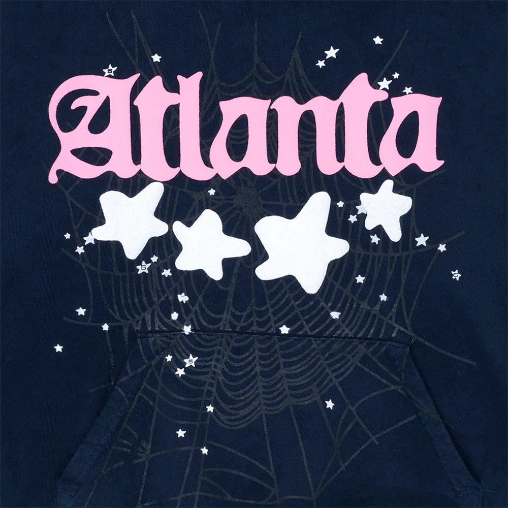 Sp5der Navy Atlanta Hoodie