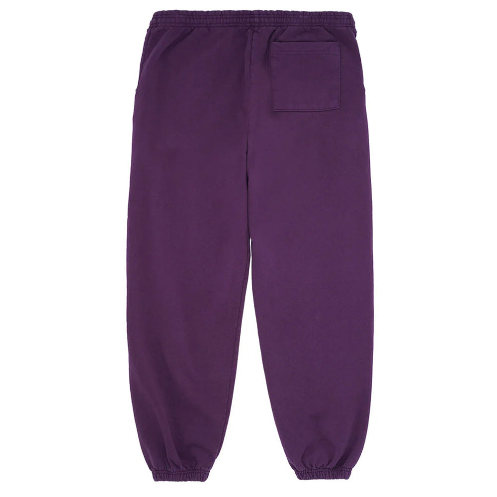 Purple sweatpants on a white background
