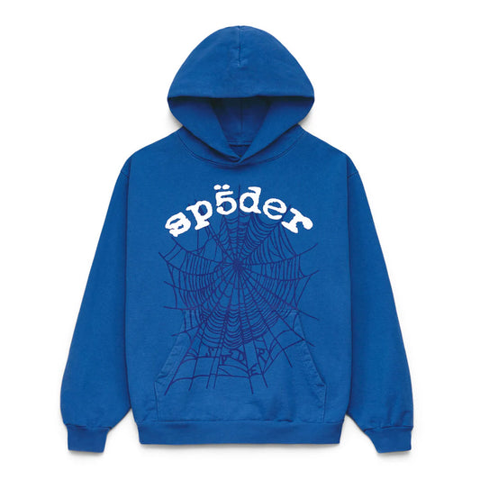 Sp5der Blue OG Web V2 Hoodie