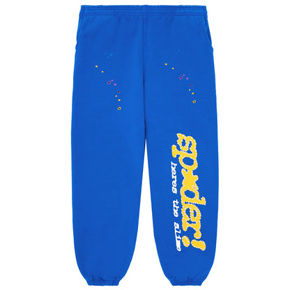Sp5der Blue TC Sweatpants