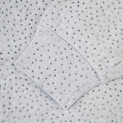 Gray textured fabric with small raised dots
