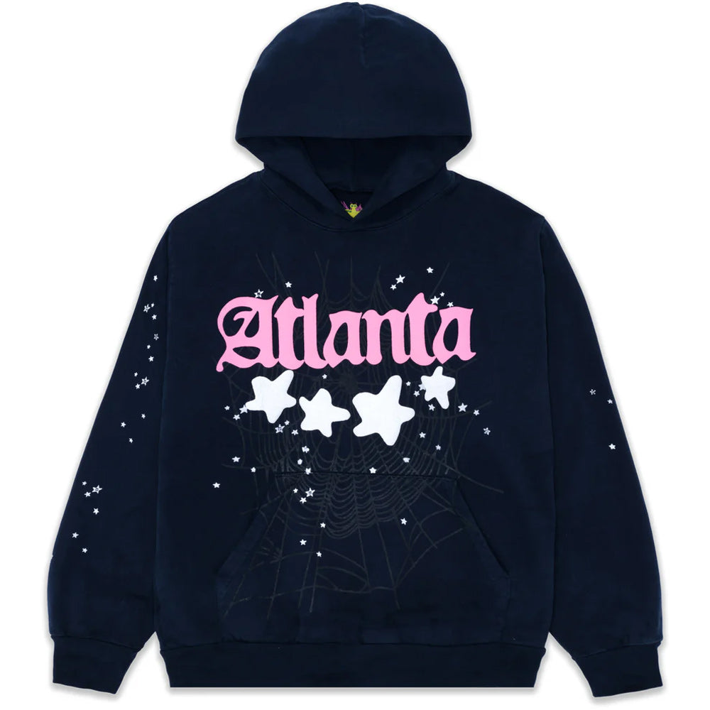 Sp5der Navy Atlanta Hoodie