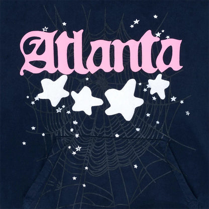Sp5der Navy Atlanta Hoodie