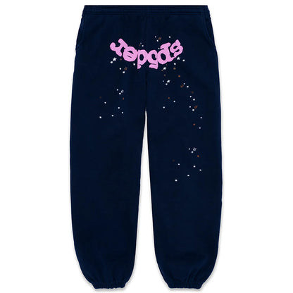 Sp5der Navy Atlanta Sweatpants