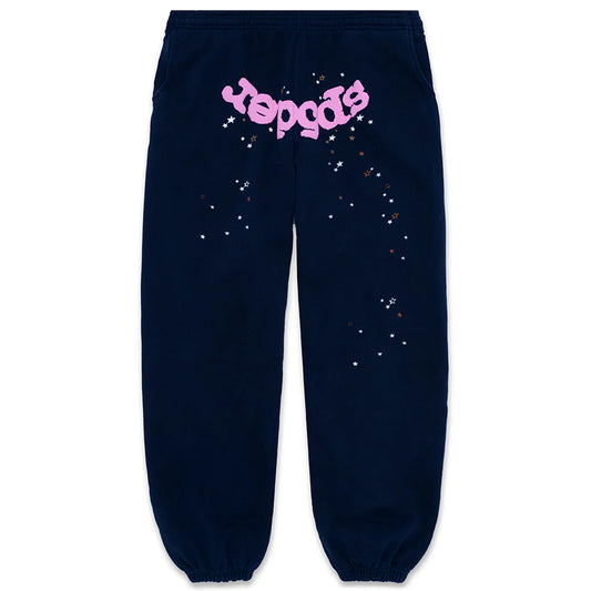 Sp5der Navy Atlanta Sweatpants