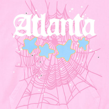 Sp5der Pink Atlanta Web Hoodie