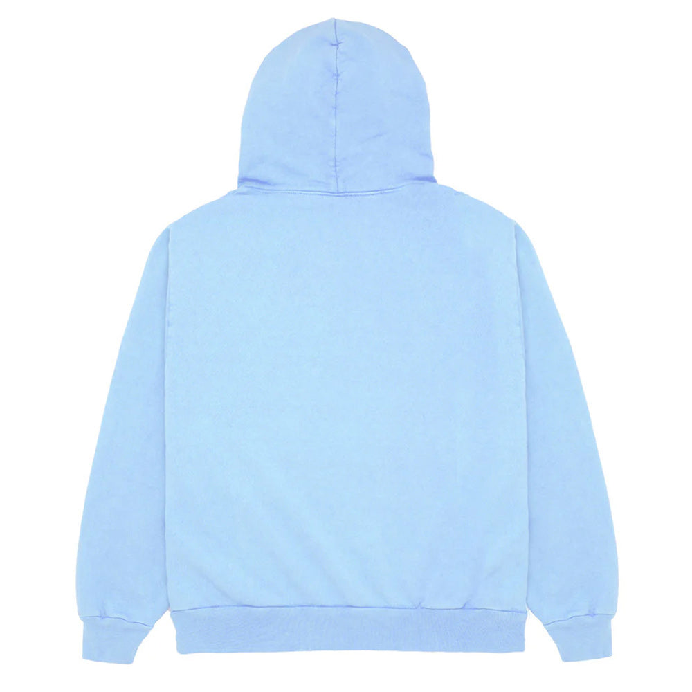 Light blue hoodie on a white background