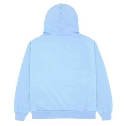 Light blue hoodie on a white background
