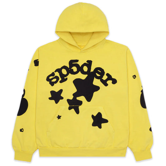 Sp5der Yellow Beluga Hoodie